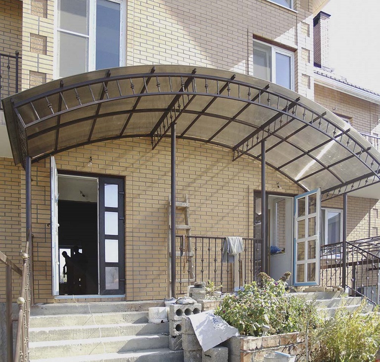 Навес арочный работа 7