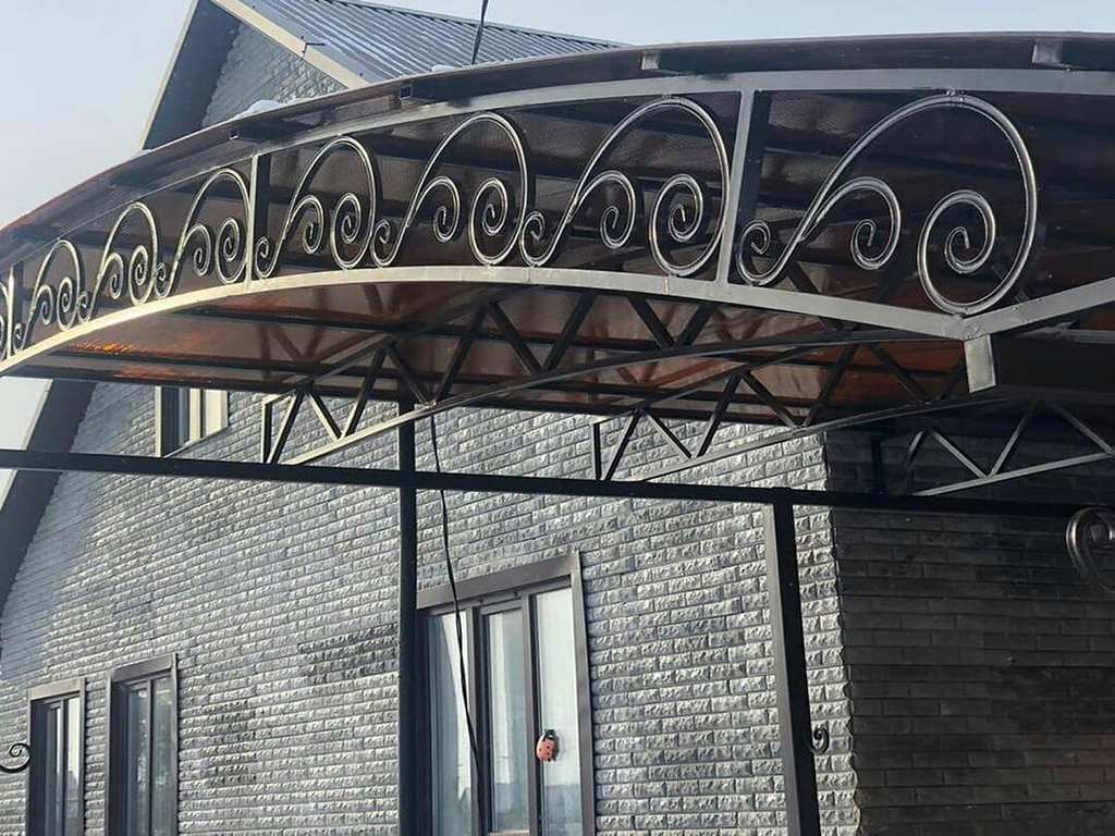 Кованый навес пример 3