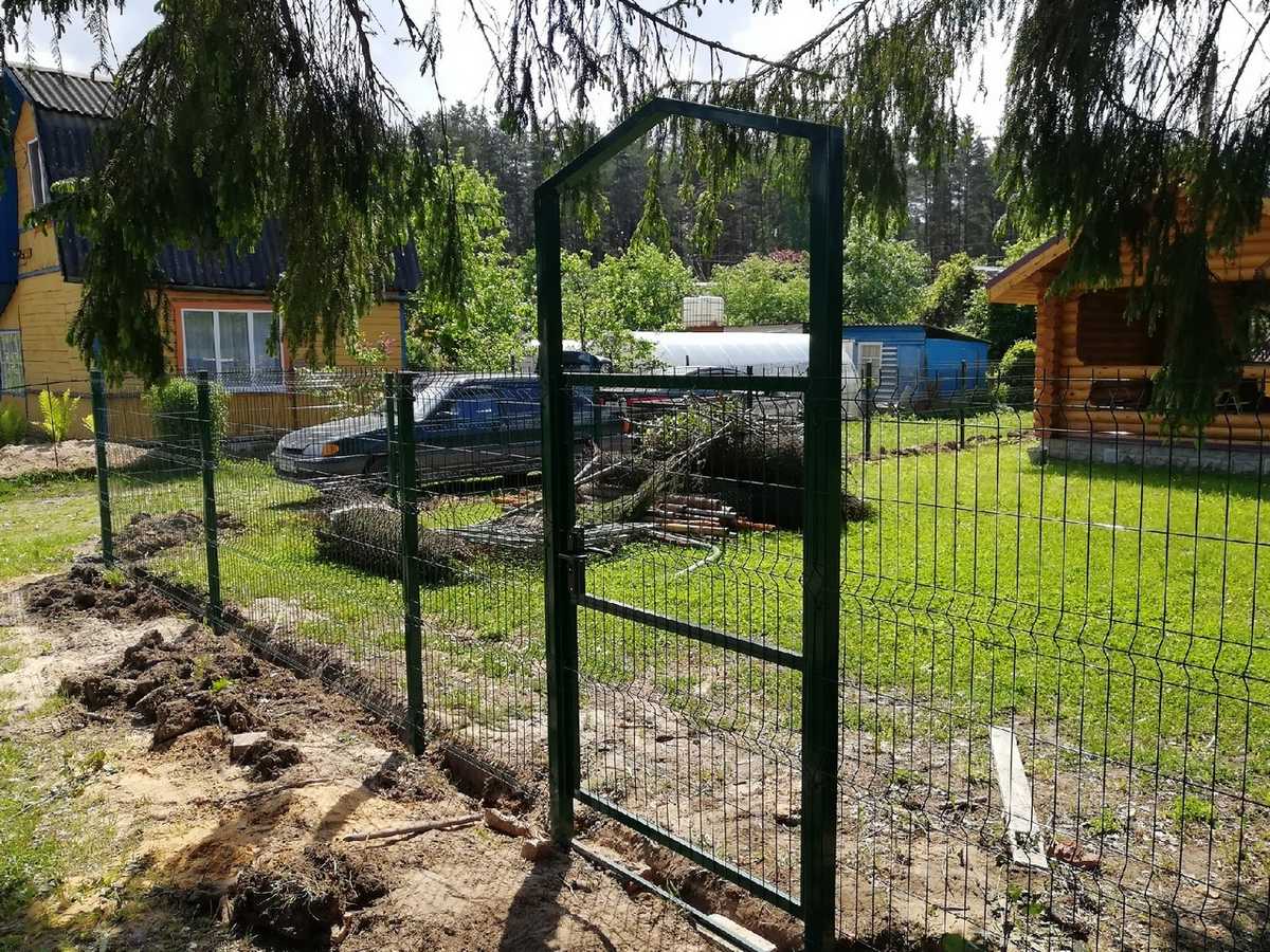 3D забор 126 метров зеленый пример 3 4мм