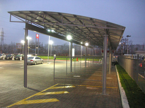 Навес из профильной трубы пример 6