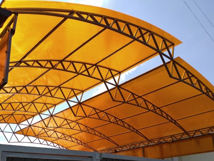 Двухуровневый навес пример 8