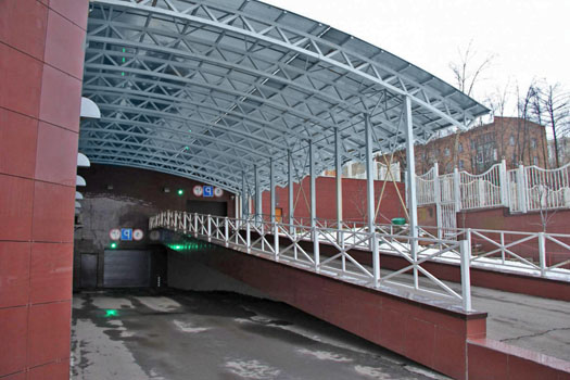 Металлический навес пример 2