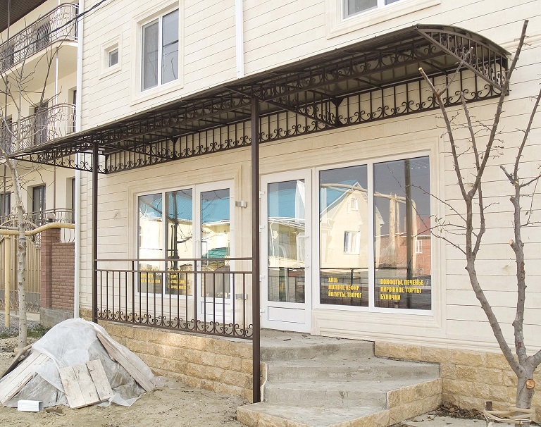 Кованый навес пример 5