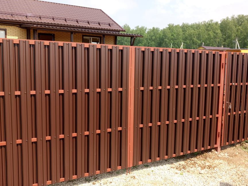 Евроштакетник в шахматном порядке 6 соток