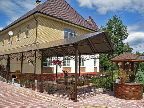 Кованый навес пример 2