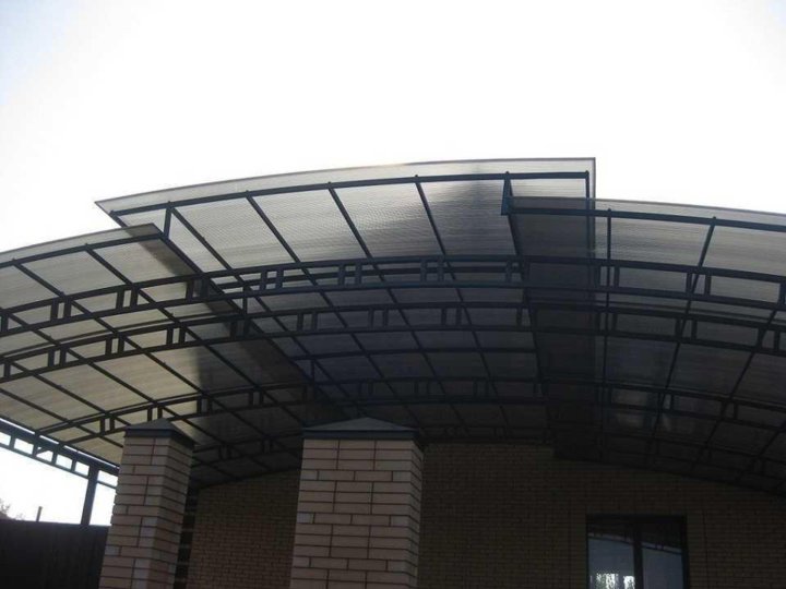 Двухуровневый навес пример 3