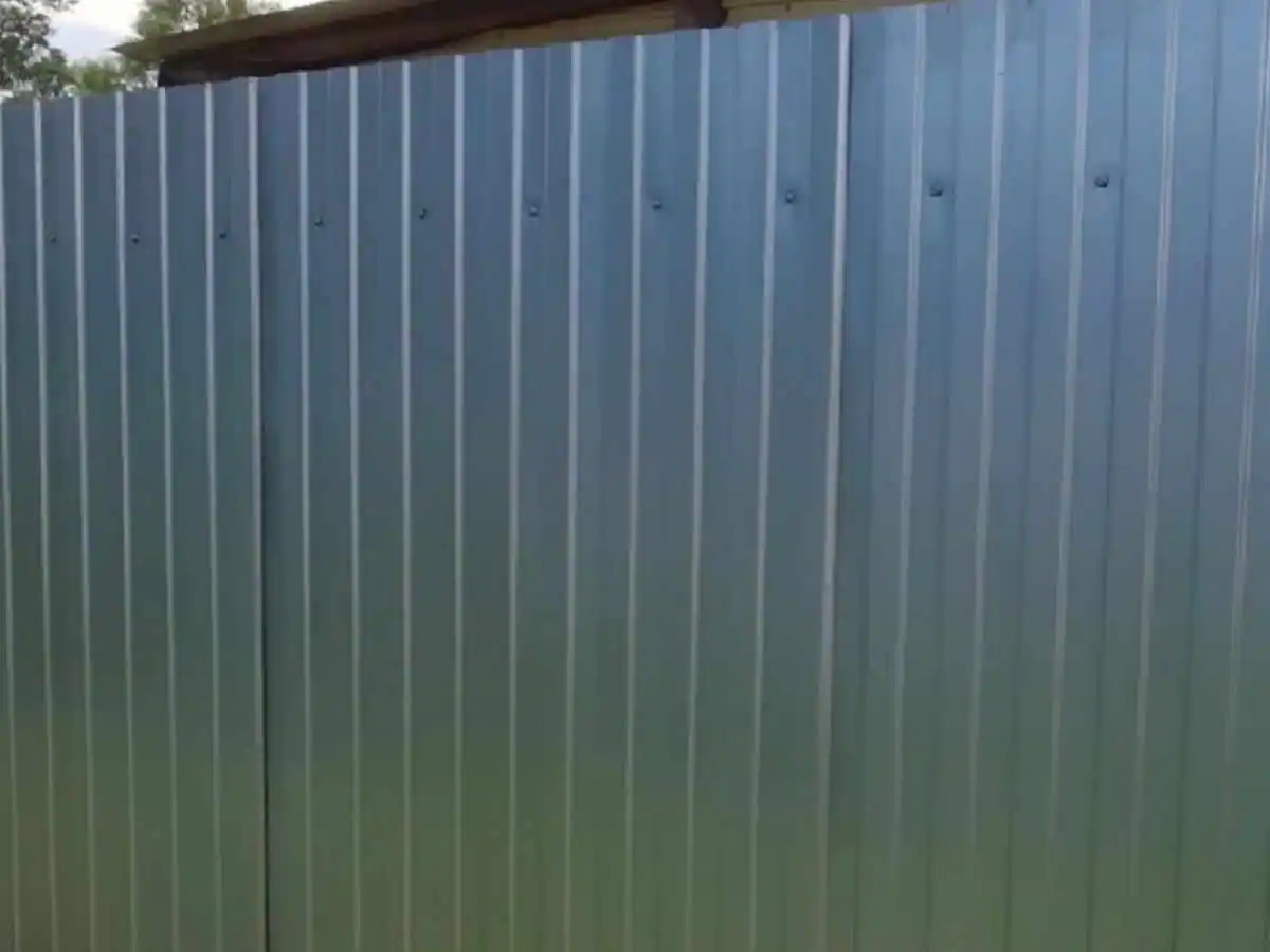 Оцинкованный забор из профнастила 75 метров