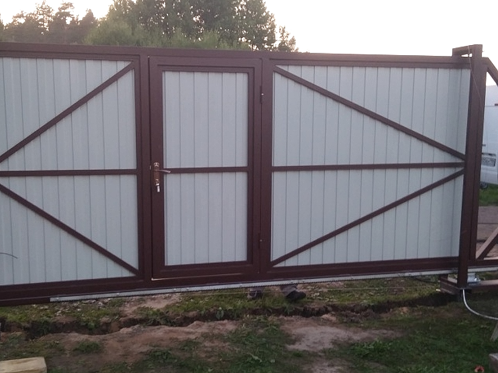 Автоматические откатные ворота