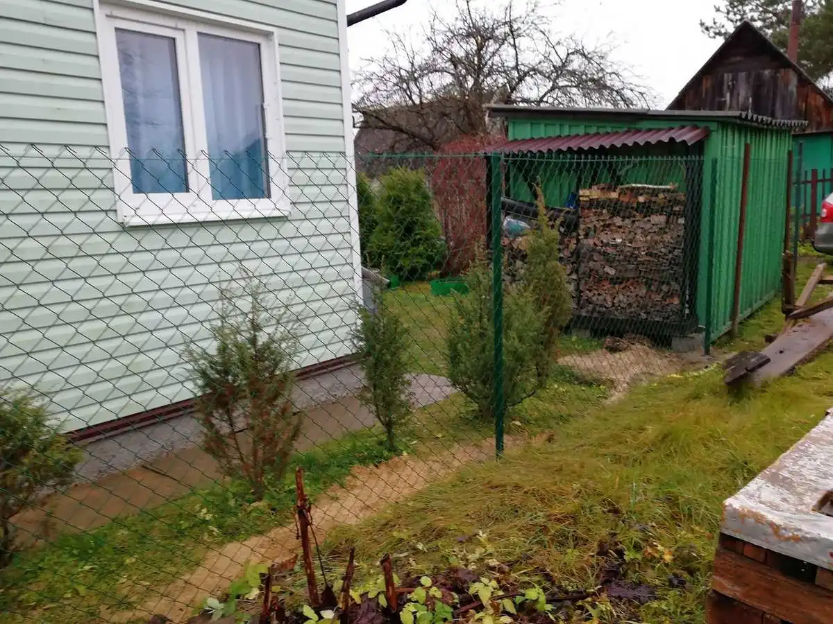 Забор из сетки рабицы с проволокой 39 метров